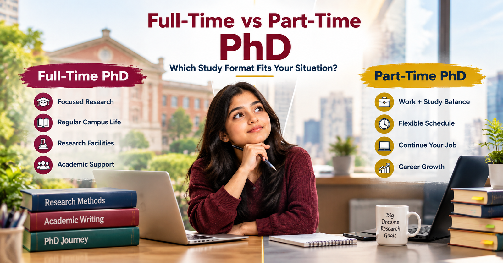 Full-Time vs Part-Time PhD: Complete Guide 2026